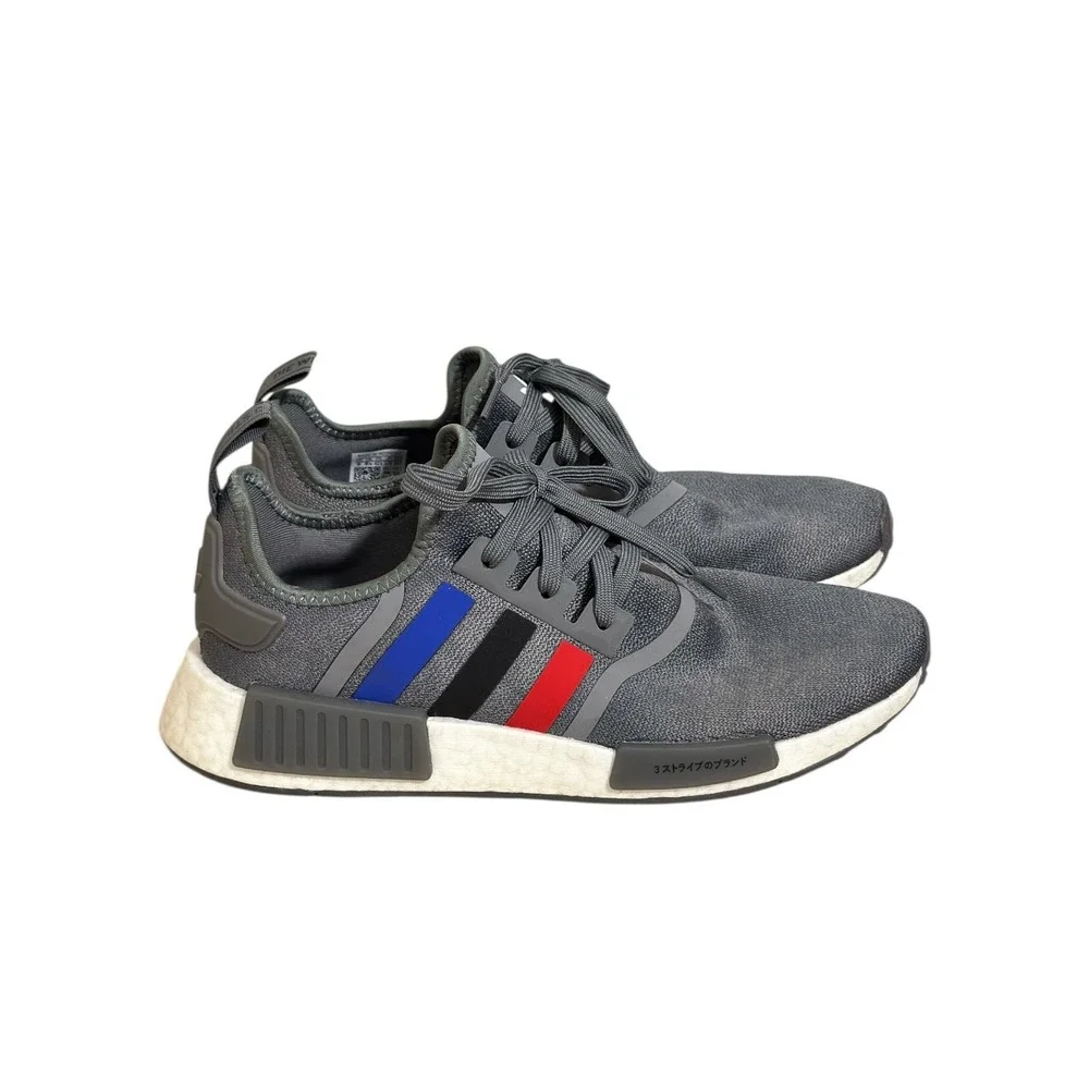 Adidas NMD_R1 'Grey Scarlet Blue' Sneakers‎ FZ5708 Men's Size 10